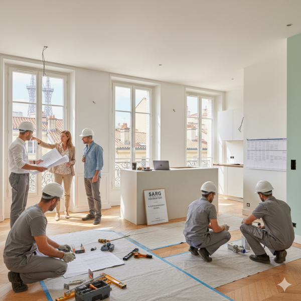 Travaux de rénovation clé en main d'appartement à Villeurbanne près de Lyon